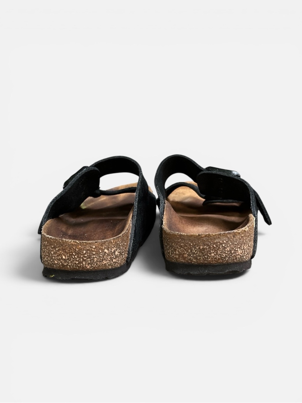 Birkenstock Arizona Two-Strap Sandal in Black Size EU 39; US 8-8 1/2 FLAWS - Picture 9 of 11